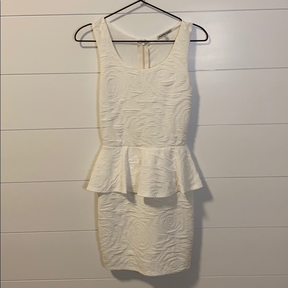 Charlotte Russe White Peplum Dress